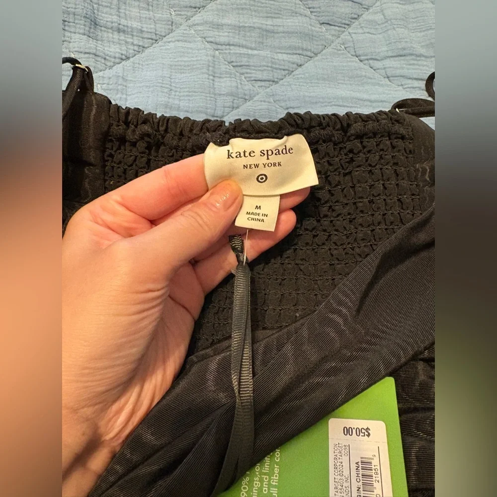 Kate Spade x Target Black Tiered Ruffle Midi Tank Dress NWT - Picture 6 of 10